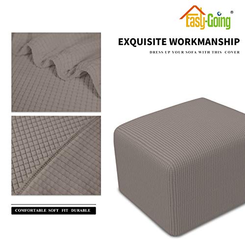 Cubierta otomana elástica suave: protector de taburete rectangular XS 5