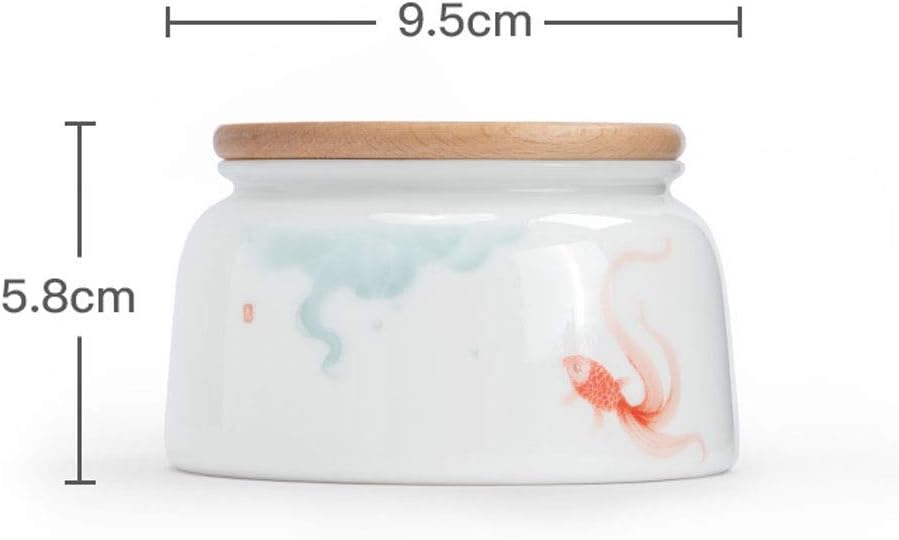Cremation Urns Funeral Urn Keepsake Urns for Human Urns for Ashes Adult Mum Urns with Lids Urns White Vitality White Souvenir Wood Goldfish Lotus EIIDJFF 827