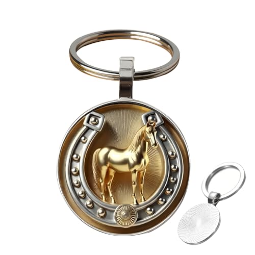 Thoughtful Gift Idea: The horseshoe keychain charm serves as a meaningful keepsake, offering both aesthetic appeal and sentimental value to recipients, making it an ideal birthday present or symbolic gift for loved person during special occasions