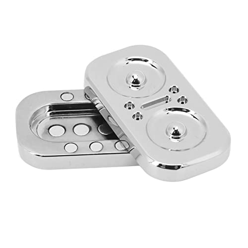 Owl Fidget Slider, Magnetic Lightweight Sensory Fidget Slider Toy Metal for ADD (Silver), Small
