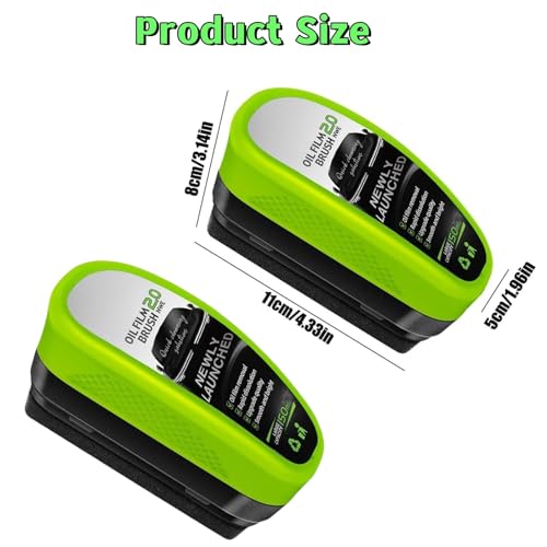 Ryfpdml 150ML Automotive Oil Film Cleaning Brush, New 2.0 Green Oil Film Wipe Car Glass Cleaning Board, Car Windscreen Cleaner Glass Oil Film Remover for Car Window Glass Cleaner (F) - Image 7