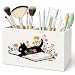 CalmVerve Cat Book Pen Pencil Holder for Desk Cat Lovers Gifts, Black Cat Lovers Gifts for Women,Floral Book Wooden Box Sign Decorations for Reading Room Corner Nook Desk Tabletop