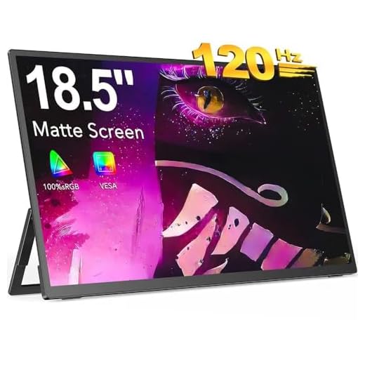 Monitor Portátil 18.5 polegadas 120hz portátil usb-c tela externa 1080p FHD Screen 100% SRGB UPERFECT