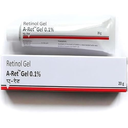Retinol Gel 0.1% with Vitamin A, Lightweight Night Serum for Skin Texture & Smooth-Looking Skin, 20 g