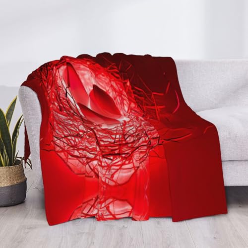 Couverture flanelle douce et légère à motif œufs rouges rigolo - 5