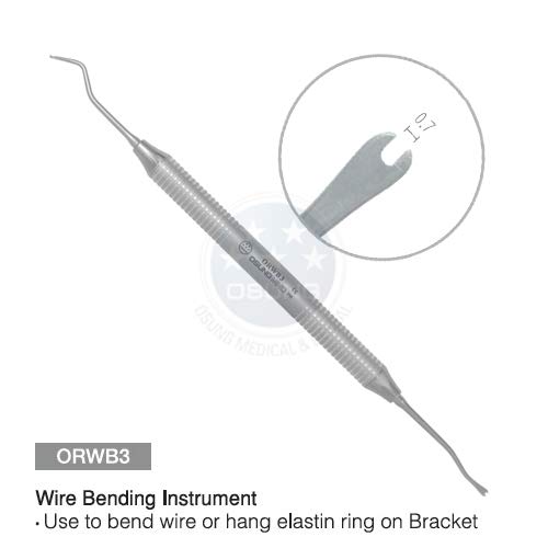 Miniatura 3 de OSUNG Instrumento dental de banda de alambre Ortho, ORWB3, 2 piezas