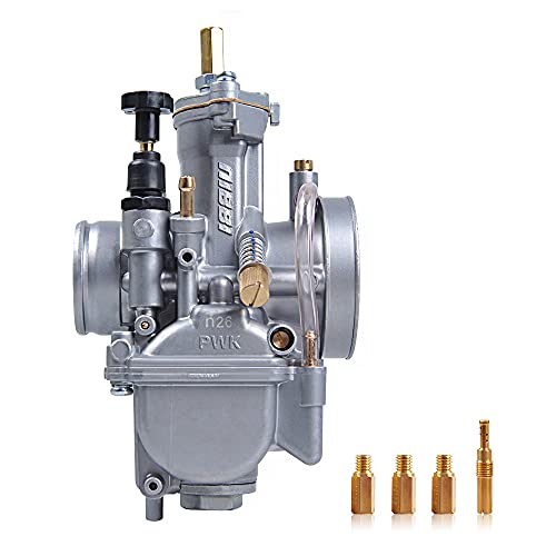 Nibbi High Performance Speed Modified Oxidize Carburetor Pwk26Mm Fit Motorcycle Scooter Atv Dirt Bike 100Cc-150Cc Honda Yamaha Suzuki Kawasaki Cg Gy6 Engine #TOP21