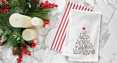 CF-Home-Dog-Face-Christmas-Tree-Christmas-Holiday-Machine-Washable-Cotton-Flour-Sack-Kitchen-Towel-Decor-Decoration-27L-x-18W-in-18-x-27-White CF Home Dog Face Christmas Tree Christmas Holiday Machine Washable Cotton Flour Sack Kitchen Towel Decor Decoration 27L x 18W in 18 x 27 White