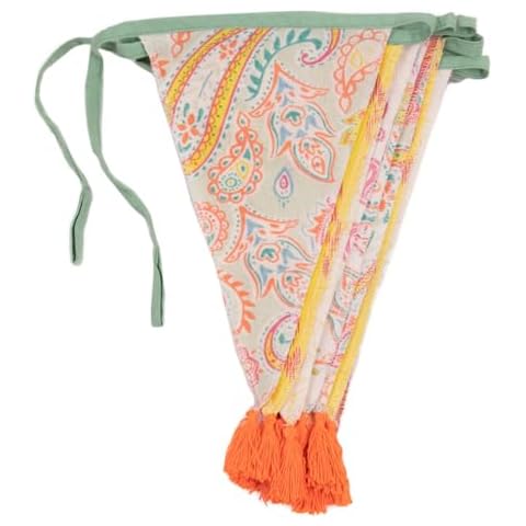 Talking Tables Boho Fabric Bunting with Tassels Cover