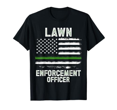 Gardening Lawn Mower American Flag Lawn Enforcement Officer