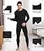 JZCreater 2Pack Thermal Underwear for Men, Mens Long Johns Thermal Underwear Set, Fleece Lined Base Layer for Cold Weather