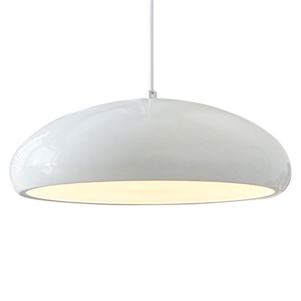 CWVYKNP Contemporary Dome Pendant Light Minimalist White Kitchen Island Light Fixture Nordic Style Ceiling Chandelier Lamp for Dining Room,Living Room, Office Closet Corridor E26