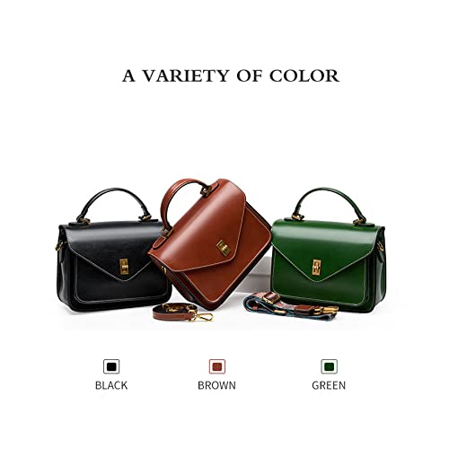 POPSEWING Genuine Leather Messenger Bag Small Classic & Stylish Bag for Woman Shoulder Bag2