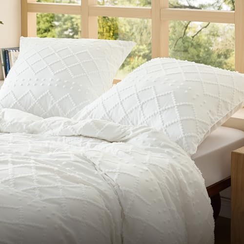 BEDSURE Weiß Boho Bettwäsche 4tlg - 135x200 cm – Ansicht 3
