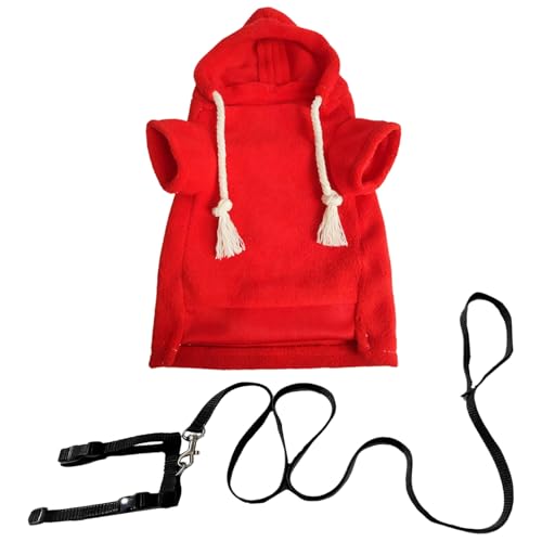 Ropa de hurón, suéter de hámster cálido y suave para hámster, ropa de conejillo de indias, ropa de hámster con arnés, suéter de hurón para animales pequeños, para conejillos de indias, hámsteres