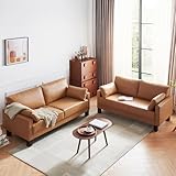 Atopston Faux Leather Couch...