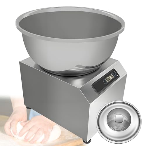 Impastatrice Commerciale da 5 kg/8 kg, Grande capacità, elettrica, con Doppia Rotazione, in Acciaio Inox, per Pane, Pizza, Gnocchi, Facile da Pulire 5kg