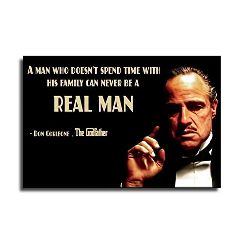 The Godfather - I'm Gonna Make Him an Offer He Can't Refuse Poster Decorative Painting Canvas Wall Art Living Room Posters Bedroom Painting 16x24inch(40x60cm)