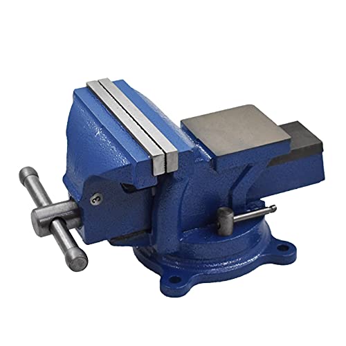 Tinvhy 4-Inch Bench Vises With Swivel Base, Metal Milling With Locking 360-Degree Swivel Anvil For Crafting Painting Sculpting Modeling Electronics Soldering Woodworking Etc #TOP10