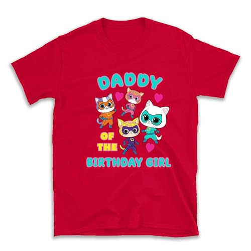 Super Cat Birthday Outfit – Personalized Name & Age Gift, Cute Kitty Party Theme for Girls, Family Matching Tees, Hero Cat Birthday Apparel, Handmade Decoration3