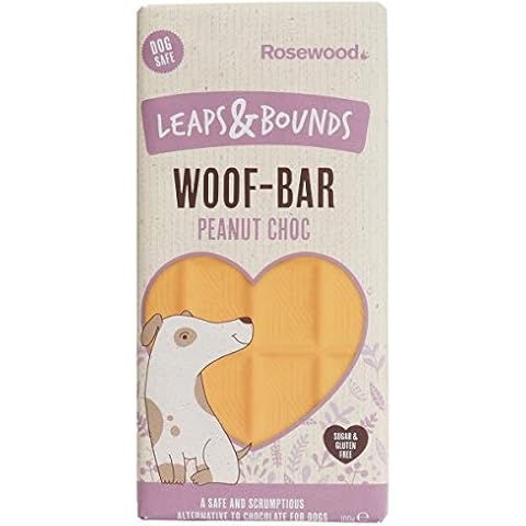 SIPW - Leaps & Bounds Dog Peanut Choc Chocolate Woof Bar 100g Cover