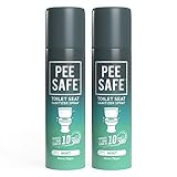 Pee Safe Toilet Seat Sanitizer Spray (50ml - Pack Of 2) - Mint | Reduces The Risk Of UTI & Other Infections | Protects From 99.9% Germs & Travel Friendly | Anti Odour, Deodorizer