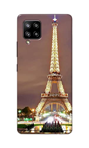 Image of PRINTFIDAA Lovers Famous Place Eiffel Tower in Paris Printed Designer Hard Case for Samsung Galaxy M42 5G Back Cover -(e) RPM1009