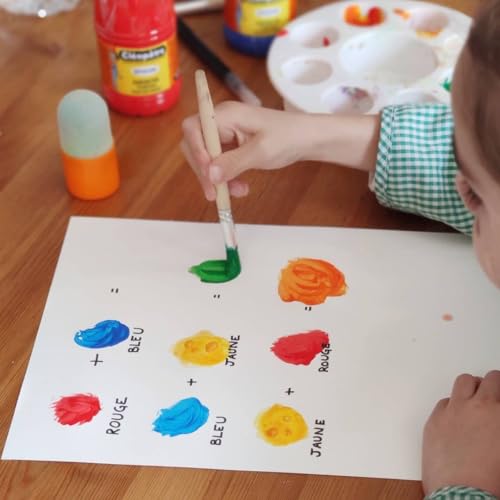 Miniatura 4 de Cléopâtre - Lote De 8 Botes De Aguada Néfertari - Pintura Que Cubre, Multisuperficie - Fácil De Manipular, Desde Infantil - Lavable A Máquina - Surtido De Colores, 8x250ml