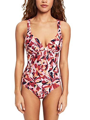 ESPRIT Damen Badeanzug Carilo Beach Dark red 3 42 / B