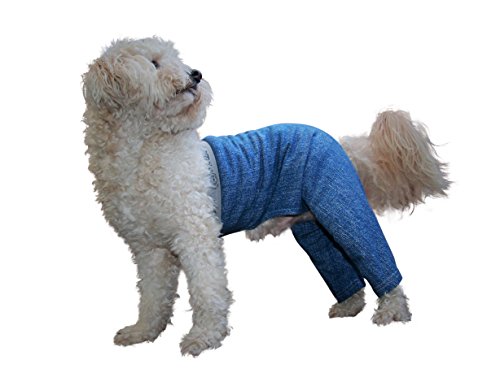 Mozzie Pants Walking Dog Pants, E-Collar Alternative, Dog Pajamas, X-Small Dog, Red - Thumbnail 3