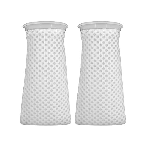 DONGKER 2/4PCS Aquariums Filter Socks,4.1" Ring Fish Tanks Strainers Sock Fit Inner Dia 3.9" Strainer Water Purification Freshwater Saltwater Aquariums Fish Tank Sump Filter