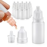 Set of 50 Plastic Dropper Bottle with Cap – Travel-Size 5ml Dropper Bottles for Convenient Use, Compact and Easy to Store - Good for DIY Projects, Essential Oils, Perfume Samples, Cosmetic Blends