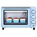 Mini Horno de 15 l, Horno Tostador de encimera de convección, Horno eléctrico pequeño de 1200 W, Horno Multicapa útil (Azul)