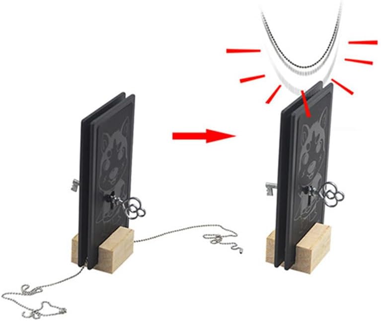 Miniatura 2 de MOMOMAGE Cadena mágica Trucos de magia Primer plano Penetrar Magia Imposible Cadena A Través de Sólida Llave Mentalismo Ilusión Trucos de Magia