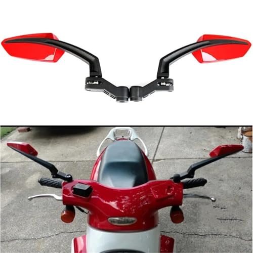 Rétroviseur latéral moto universel en ABS rigide avec miroir grand angle ajustement - 6