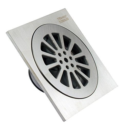 Massiver Edelstahlduschablauf in der Größe 100 x 100 mm GS – 18 – SS von Viborg - HK