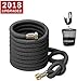 CRENOVA Garden Hose, 50ft Garden Hose, Upgraded Expandable Water Hose with Double Latex Core, 3/4'' Solid Brass Connectors, Extra Strength Textile, Easy Dry Storage Bag and Durable Garden Hose Holder