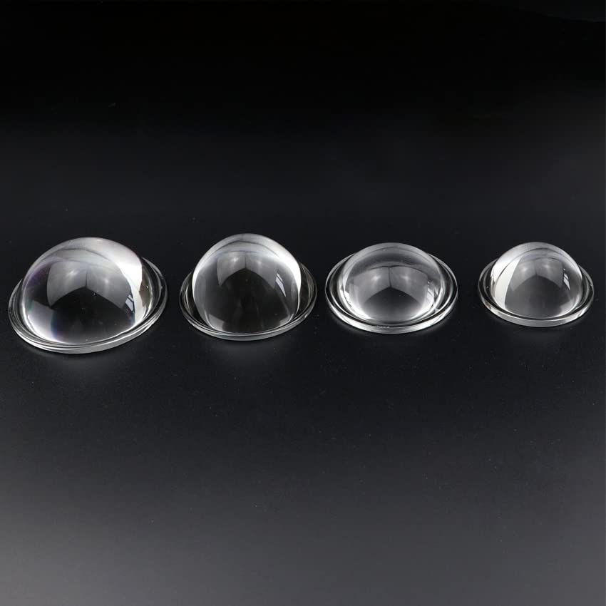MMLFX 1pc Big Size 74mm 77mm 80mm 100mm 108mm Optical Glass Convex Condenser Lens For COB LED Flashlight Spotlight Auto Lamp Projector (Size : 74mm)