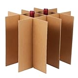 Lurrose 2 Divisores para Cajas de Cartón Resistente para Cristalería Kit de Separadores para Mudanzas Soporte Robusto para Copas y Botellas Fácil Montaje y Almacenaje Compacto