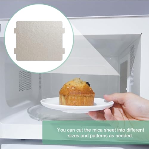 PHCOZY 4 Pcs Mikrowelle Glimmerplatte glimmerscheibe Universal Reparatur Teil für Hauptküche Mikrowelle(11x10cm)