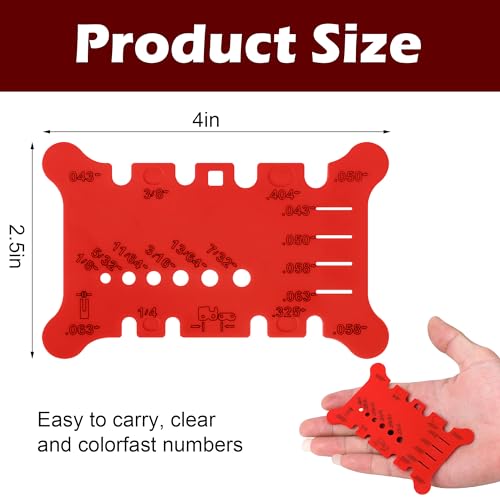 image for Shupakul 8 Pack Chainsaw Bar Gauge Tool- Chainsaw Chain Measuring Tool