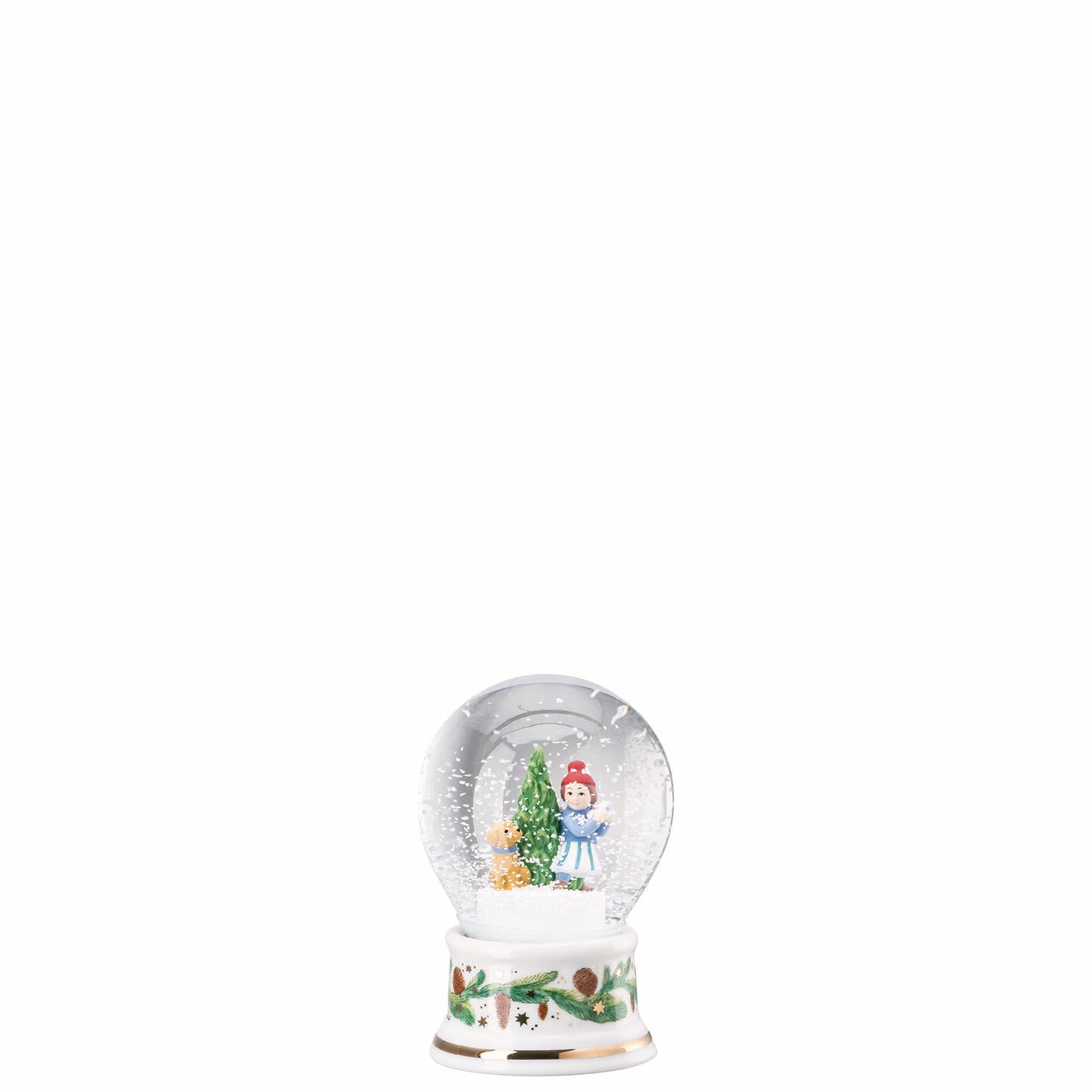 Hutschenreuther Weihnachten Sammelkollektion 2025 Schneekugel Weihnachtsspiele Höhe 12 cm; Jahresartikel