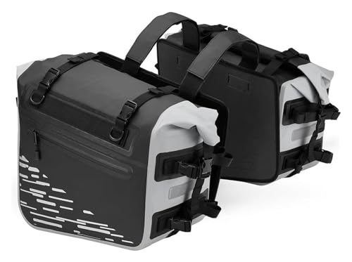 Sacs de selle latéraux moto NC700X NC750X sacoche étanche PVC bagagerie 35L 2 pièces