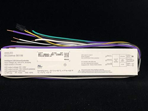 EldoLed Ecodrive 561/M 900MA LIN ECOdrive AC, 50W, 0-10V, Constant Current, 1x 55V Output, Flying Leads, Long Metal, 226M7J by eldoLED - Used condition - US$60.20