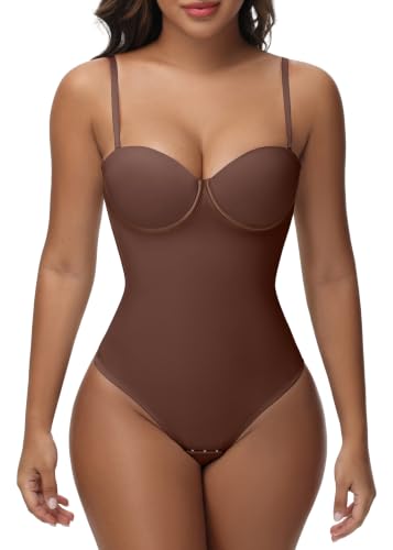 Image of SHAPSHE Strapless Shapewear Corset Bodysuit Top for Women Going Out Outfits