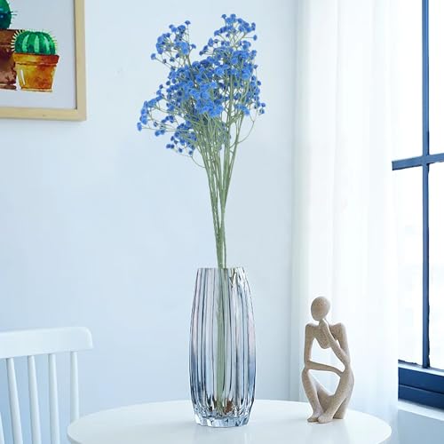 Image of HOMEVERSE 05 Pcs Baby Breath /Gypsophila Artificial Fake Silk Plants Wedding Party Decoration Real Touch Flowers DIY Home Garden(Light Blue-05)