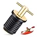 XJKLBYQ T-Handle Drain Plug,Boat Plug for 3/4-Inch Boat Drain Plug,Rubber Twist-Turn Boat Accessories with Brass Snap Handle Boat Drain Plug Wrench