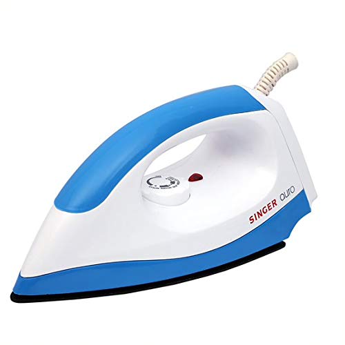 Singer Auro 750-Watts Dry Iron with American Heritage Coating - White/Blue
