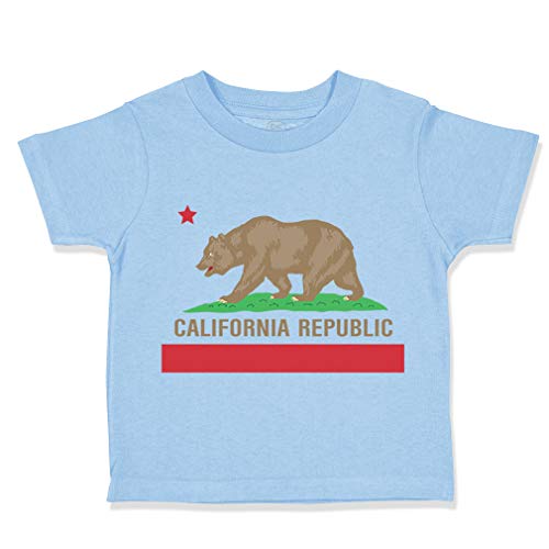 Cute Rascals Toddler T-Shirt California Flag Cotton Best California Flag Boy & Girl Clothes