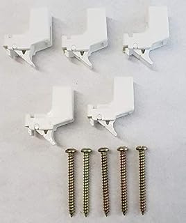 Harrison Drape Curtain Track Brackets Packet of 5 for Extra Super Standard Rail Supports W1793